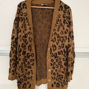 Wild Feline Button-Up Cardigan